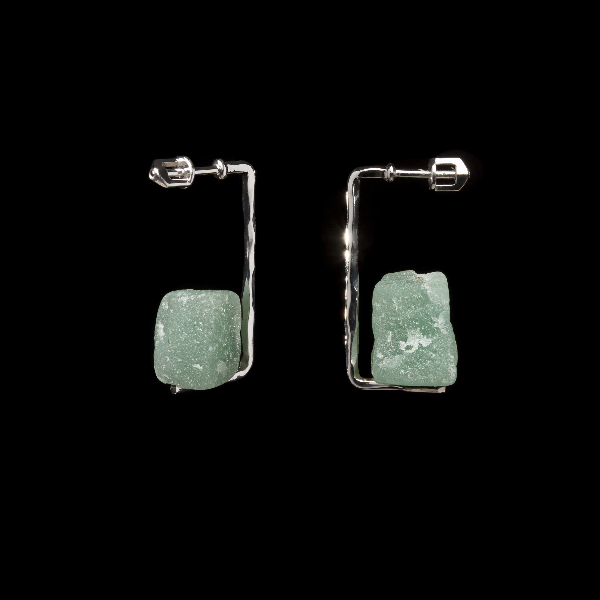 Earrings Sugar Fluorite