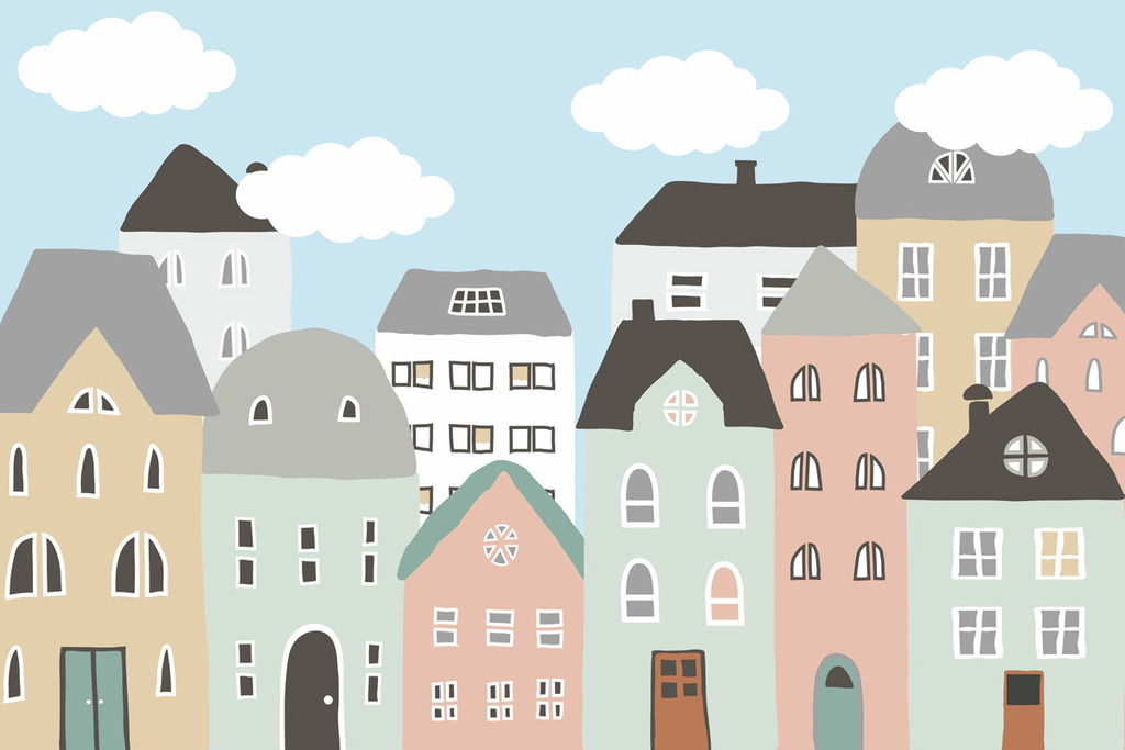 Обои "Домики"