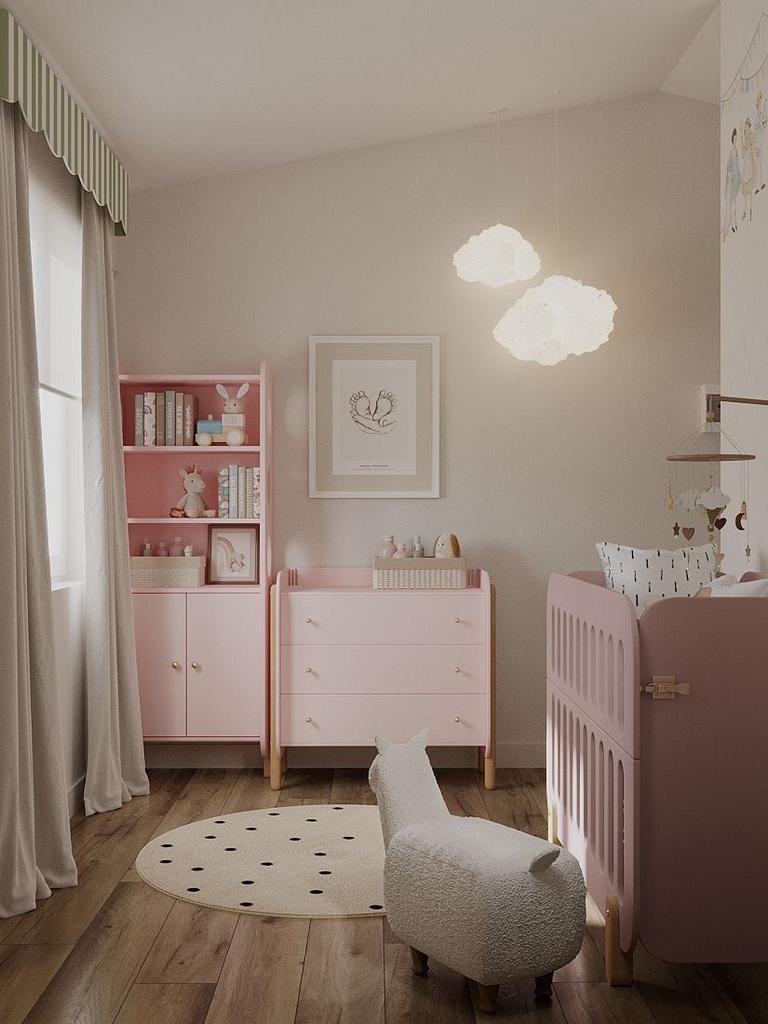 Комод "Baby Chipak - Just 3.0" розовый