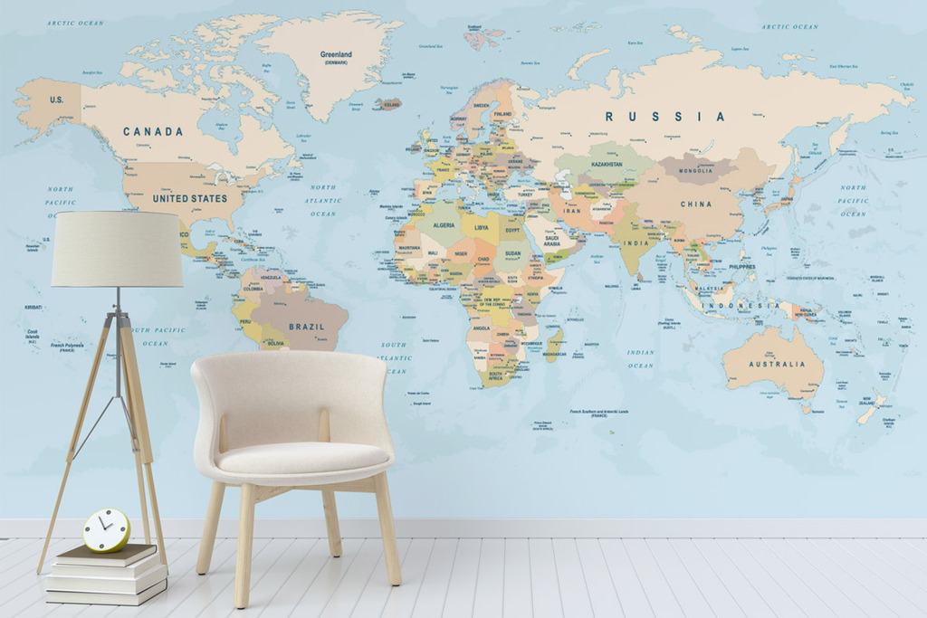 Обои "Политическая карта мира - 2