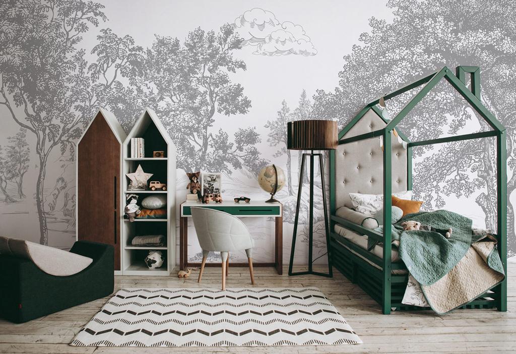 Обои "Графитовый лес - 3"