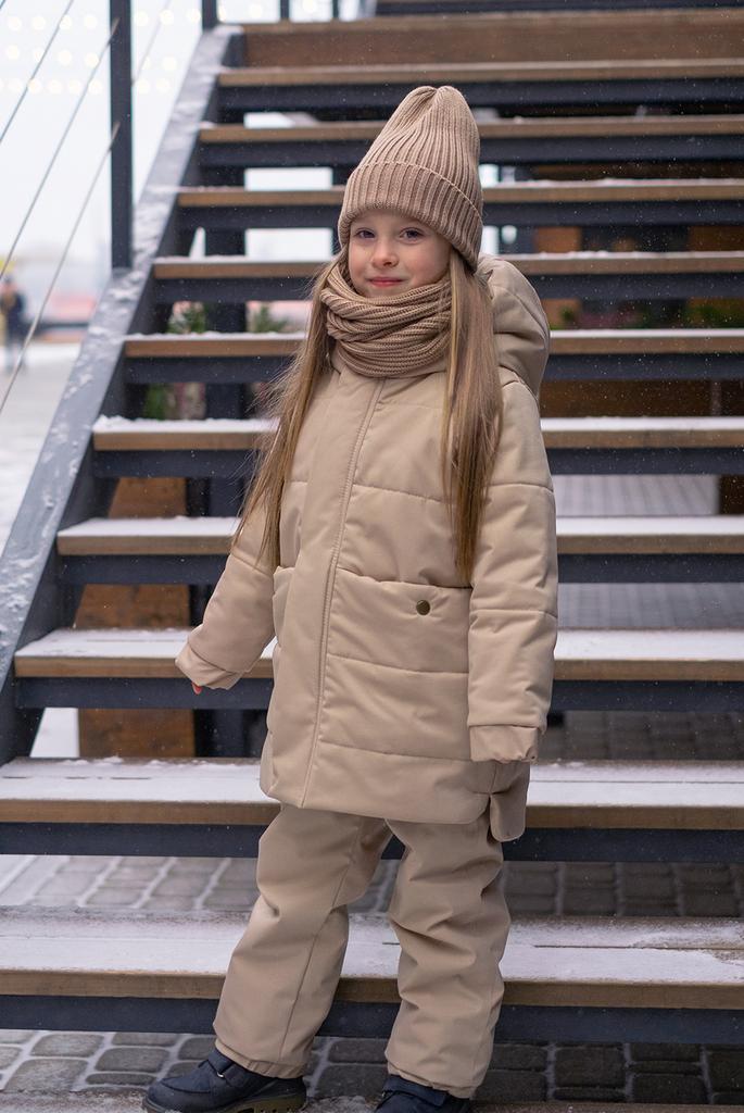 Куртка утеплённая бежевая (мембрана)