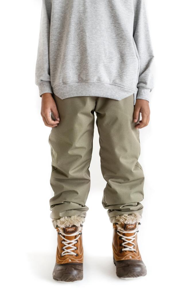 Утеплённые брюки оливковые (мембрана)