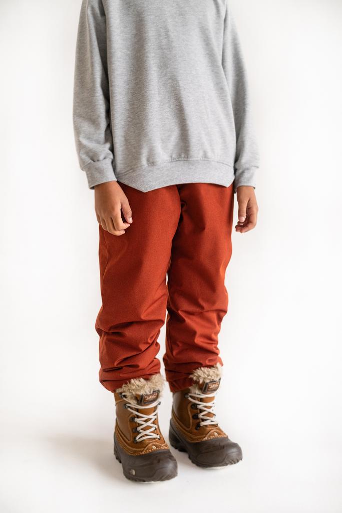 Утеплённые брюки терракотовые (мембрана)