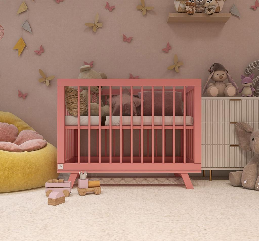 Кроватка для новорожденного Lilla Antique Pink