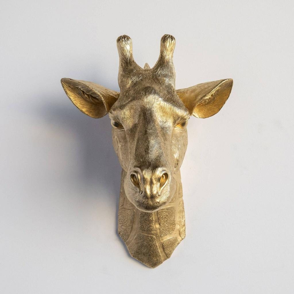 Декоративная голова "Жираф золотой/серебряный"