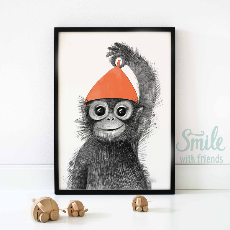 Постер "Малыш обезьяна"