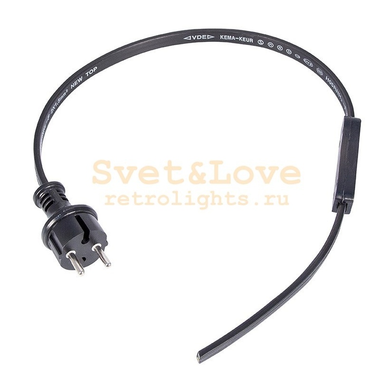 Набор для подключения двухжильного Belt-light (шнур питания 1,5м с вилкой, коннектор) (арт. 331-003)