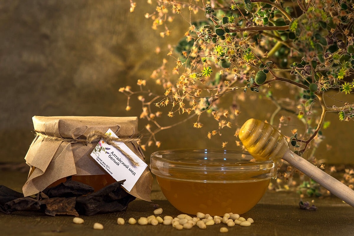 Мед алтайский разнотравье 1 литр