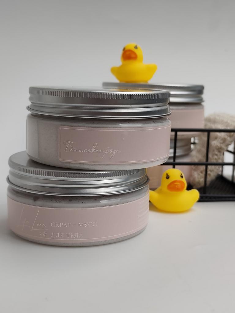 Скраб-мусс для тела "Богемская роза" 150 мл