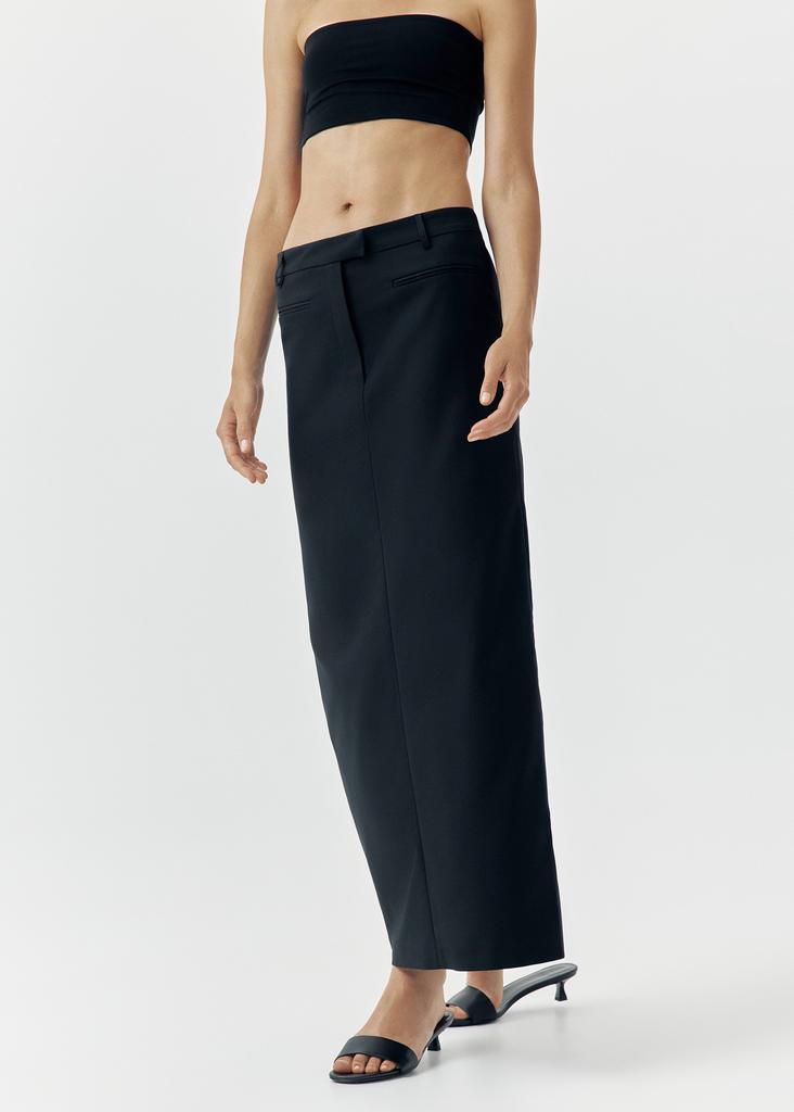 Low waist maxi skirt