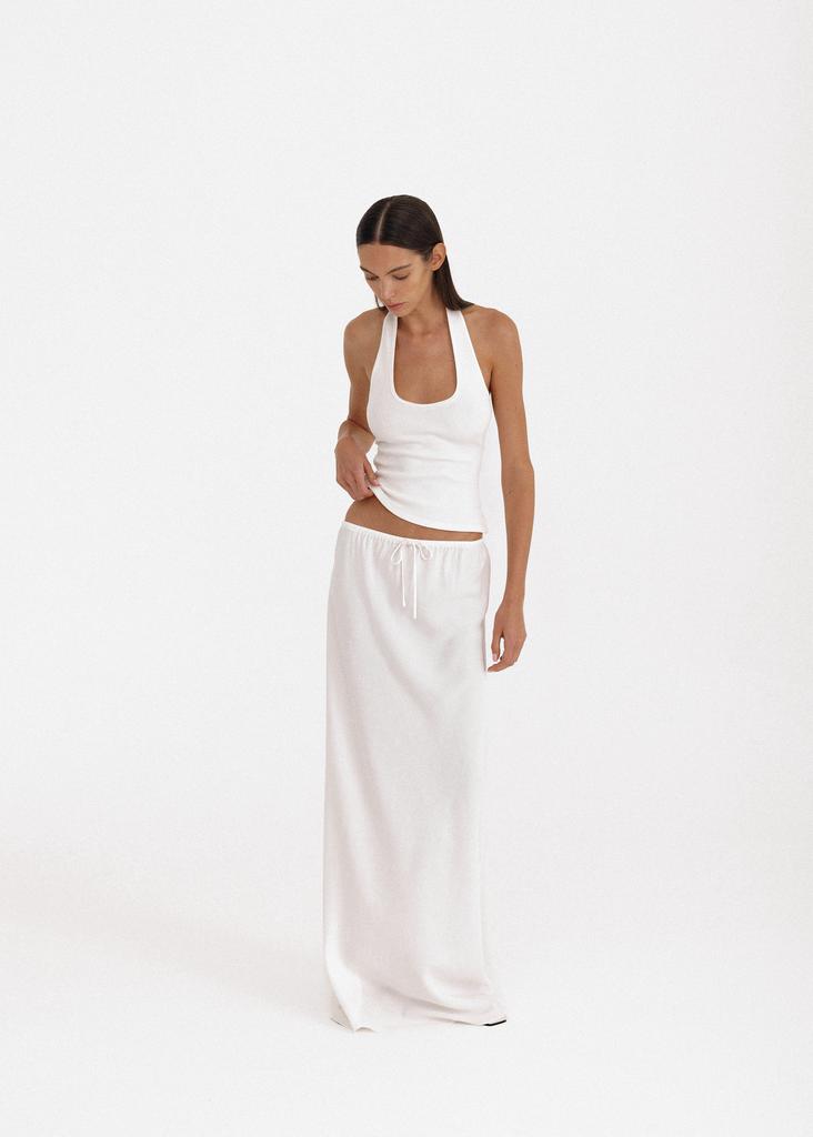 Flowing viscose maxi skirt