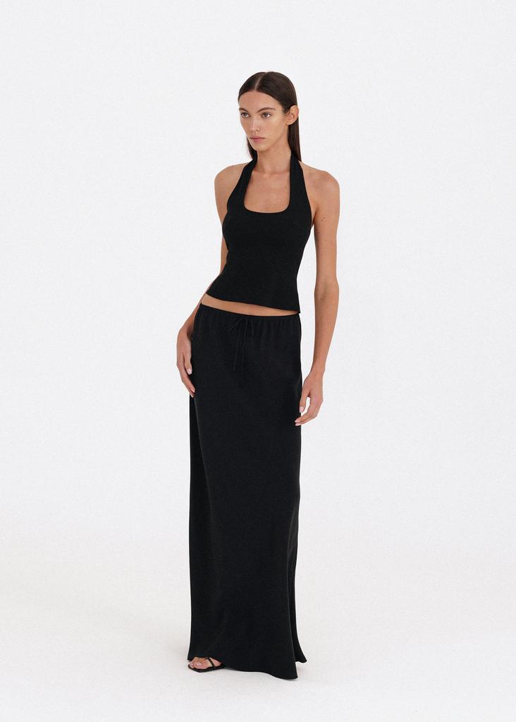 Flowing viscose maxi skirt