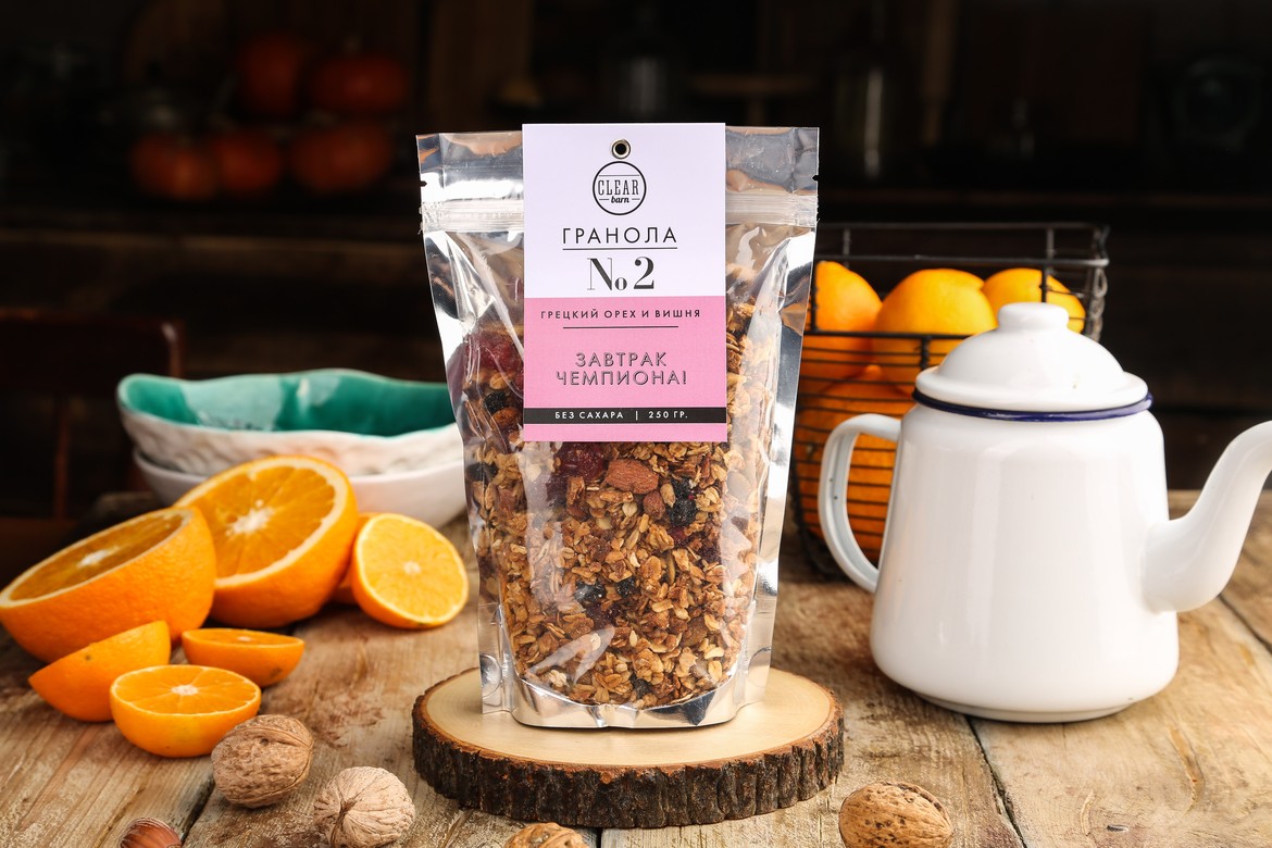 Гранола №2 Грецкий орех и Вишня
