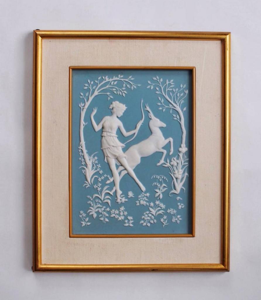 Панно Franklin Mint "Lady and Deer"