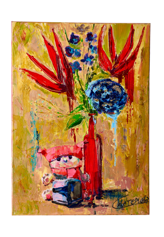 Картина " Экзотические цветы"