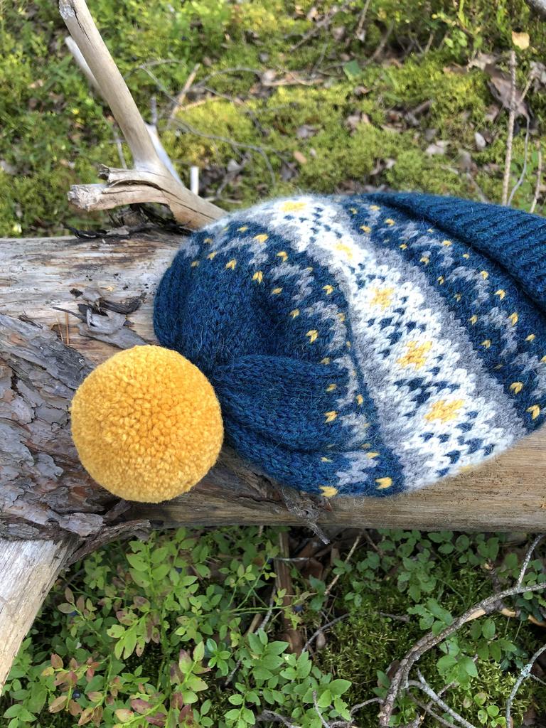 Шапка Scandi Blue из натуральной шерсти