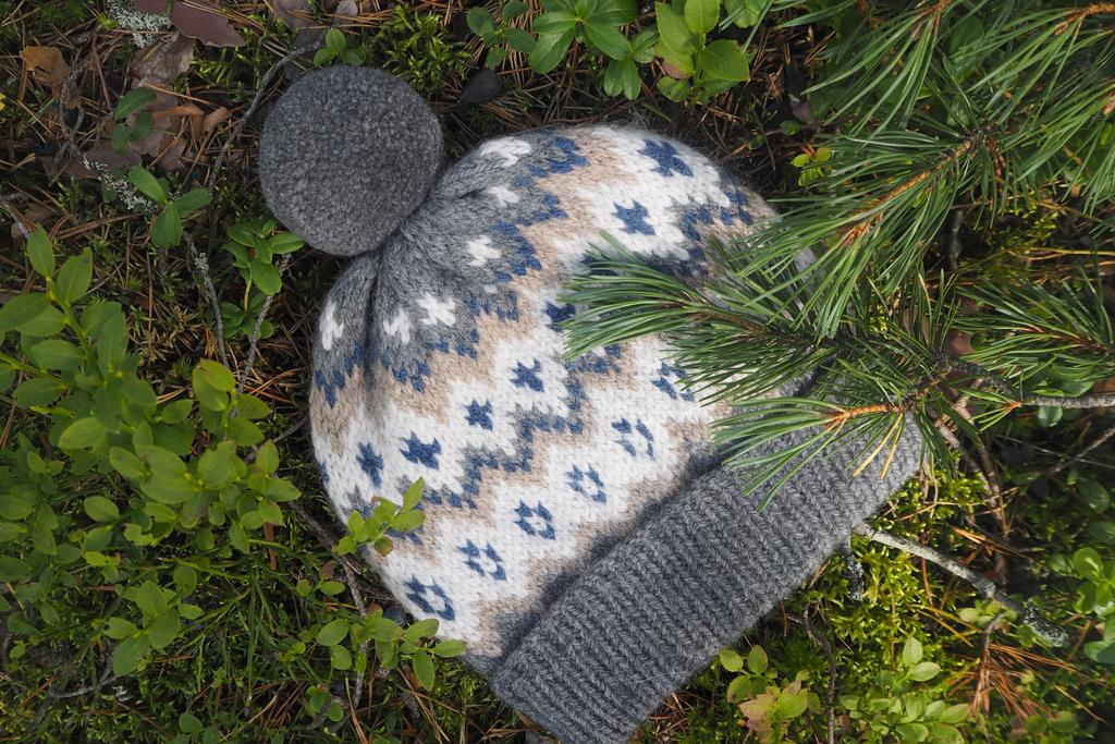 Шапка Scandi Grey  из натуральной шерсти