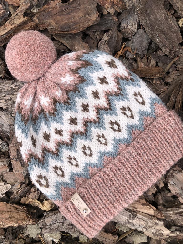 Шапка  Scandi Pink  из натуральной шерсти