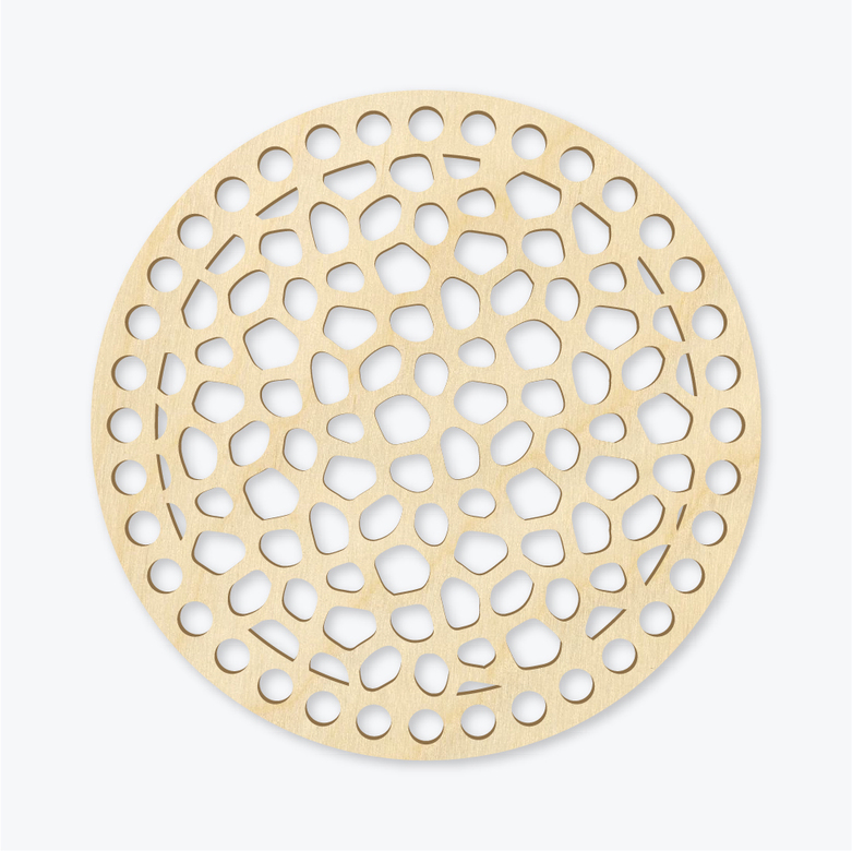 Донышко резное "Пузыри" d 15 см