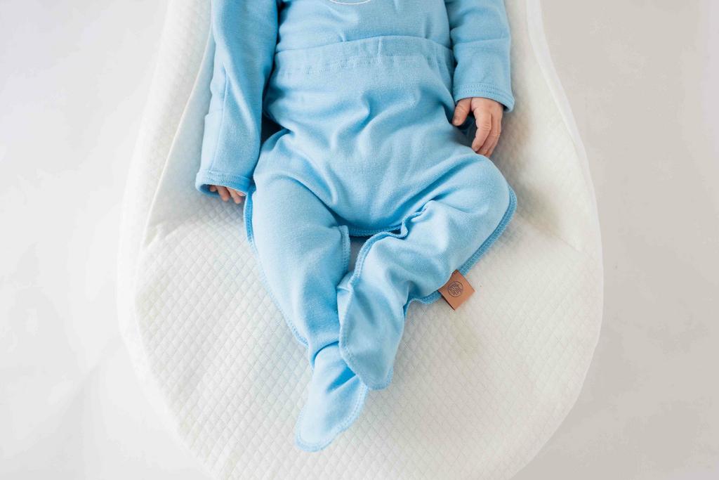 Ползунки на резинке "Hello, Baby" - голубой (р. 62-68 см)