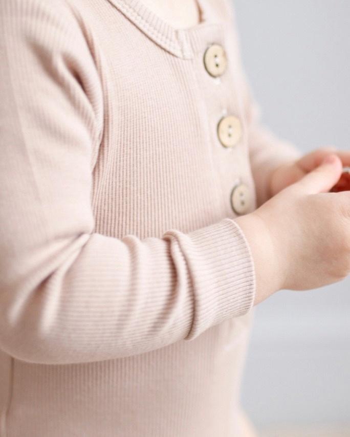 Бодик из кашкорсе от "Lemive" (р. 80 см) -  капучино