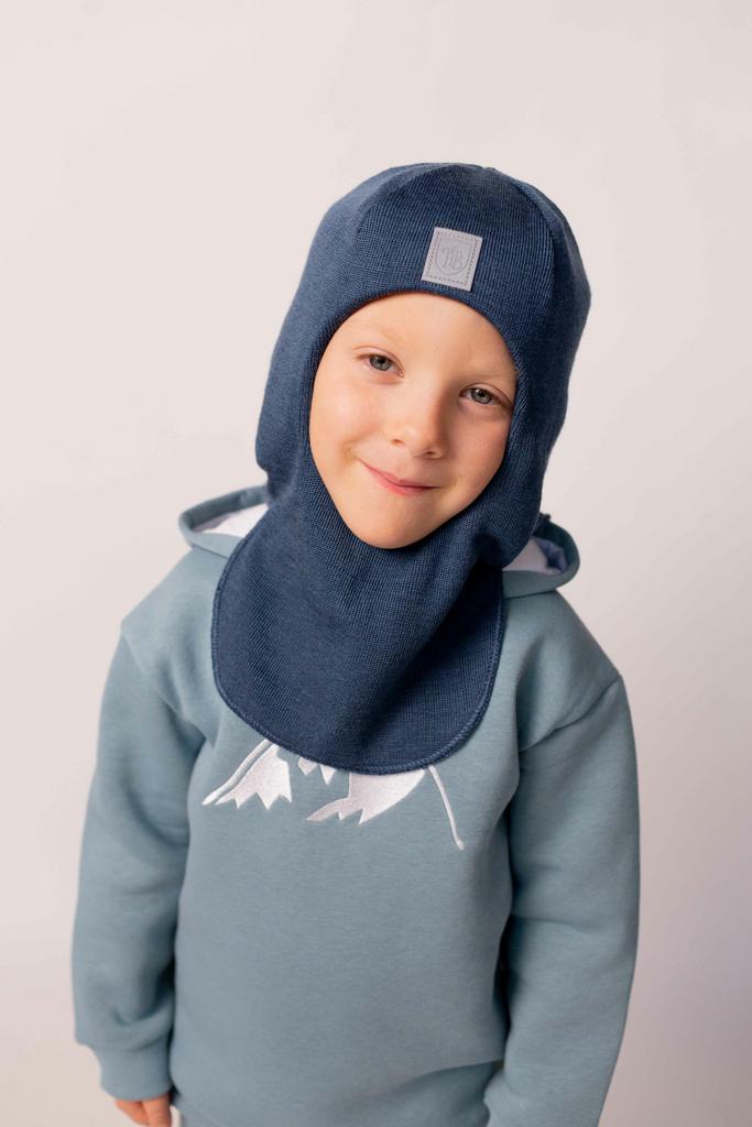 Шапка-шлем зимний "HelloBaby" (44,46,48,50,52 см) - габардин