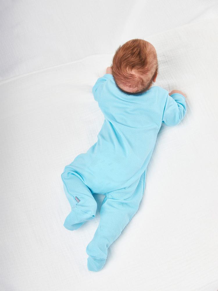 Слип комбинезон хлопковый от "Lemive" (р. 74 голубой)