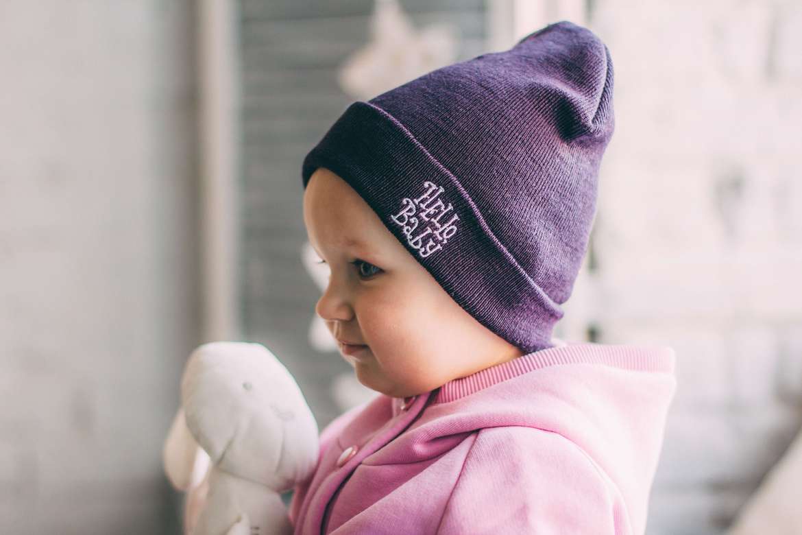 Шапка "HelloBaby" шерсть/акрил р. 6/24 мес -Blank LIGHT- цвета разные