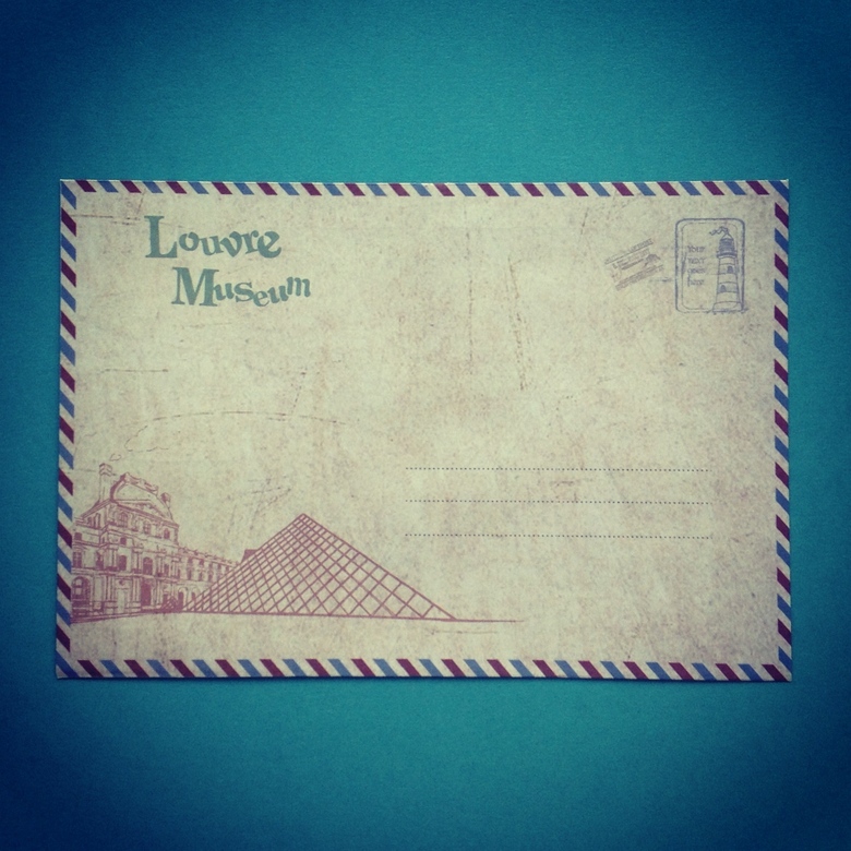 Конверт "Лувр"