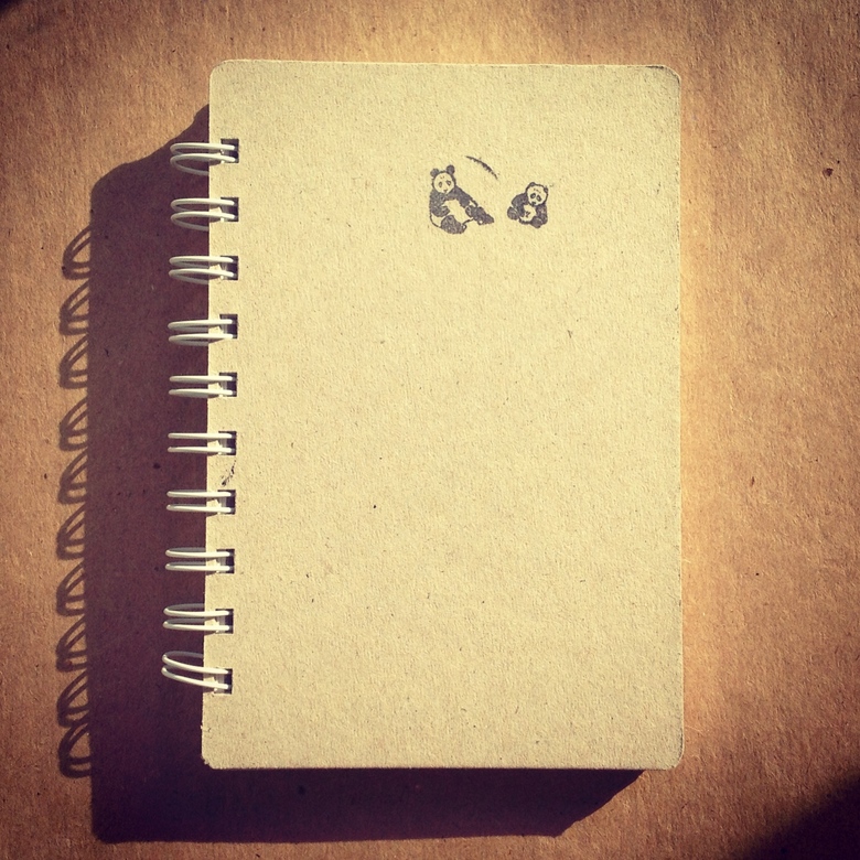 Блокнот с пандами