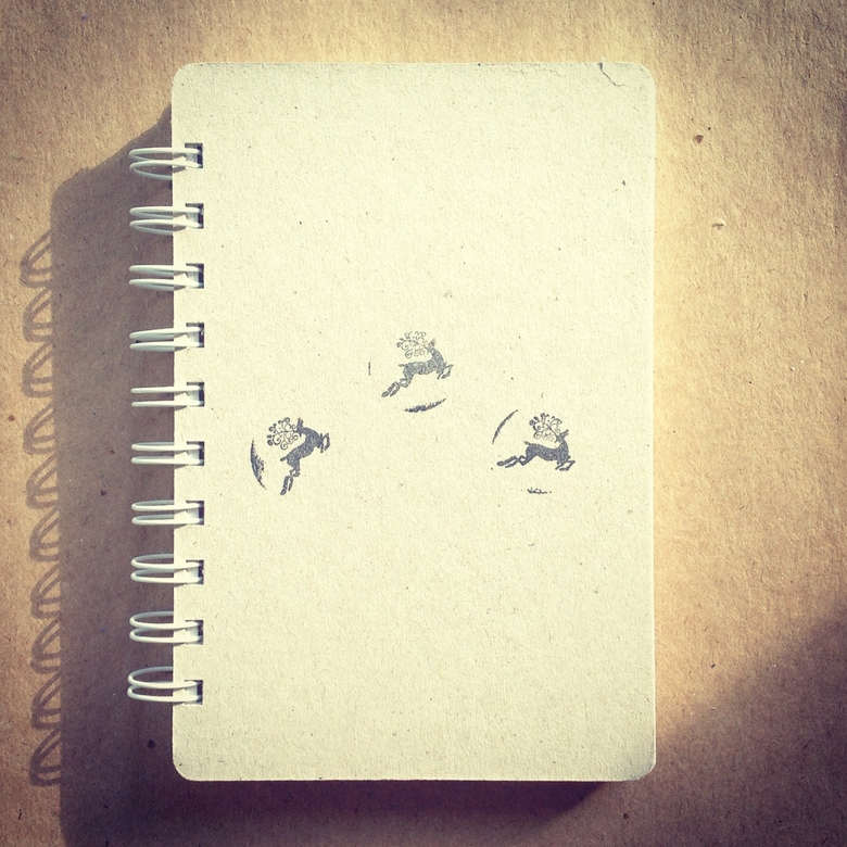 Блокнот с оленями