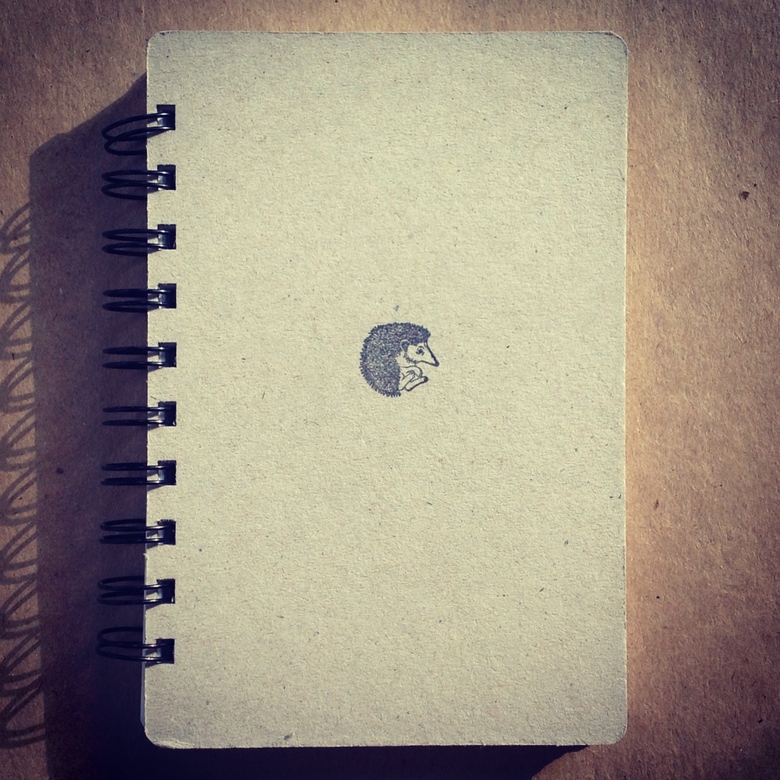 Блокнот с трогательным ежиком