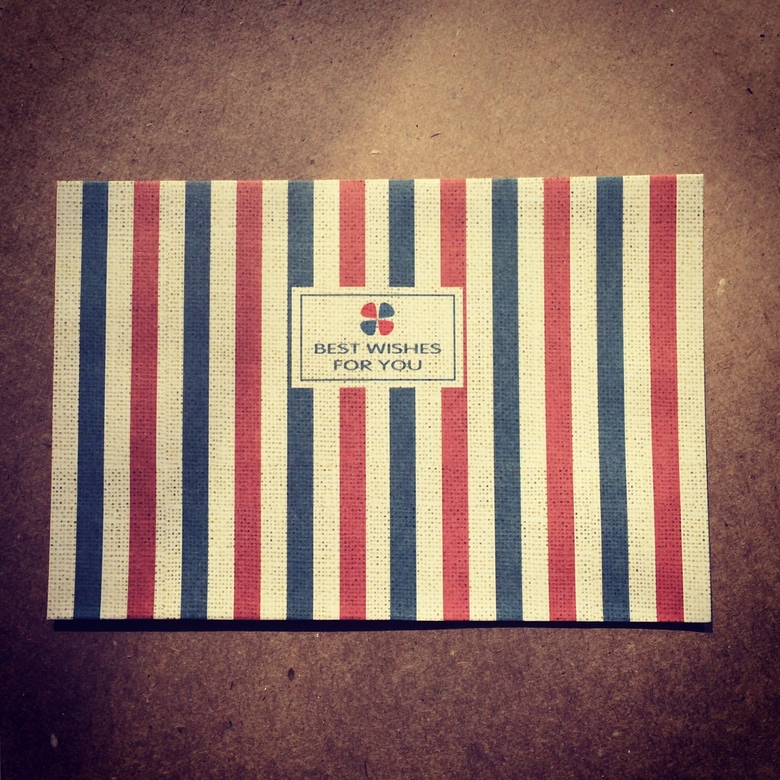 Конверт в полоску