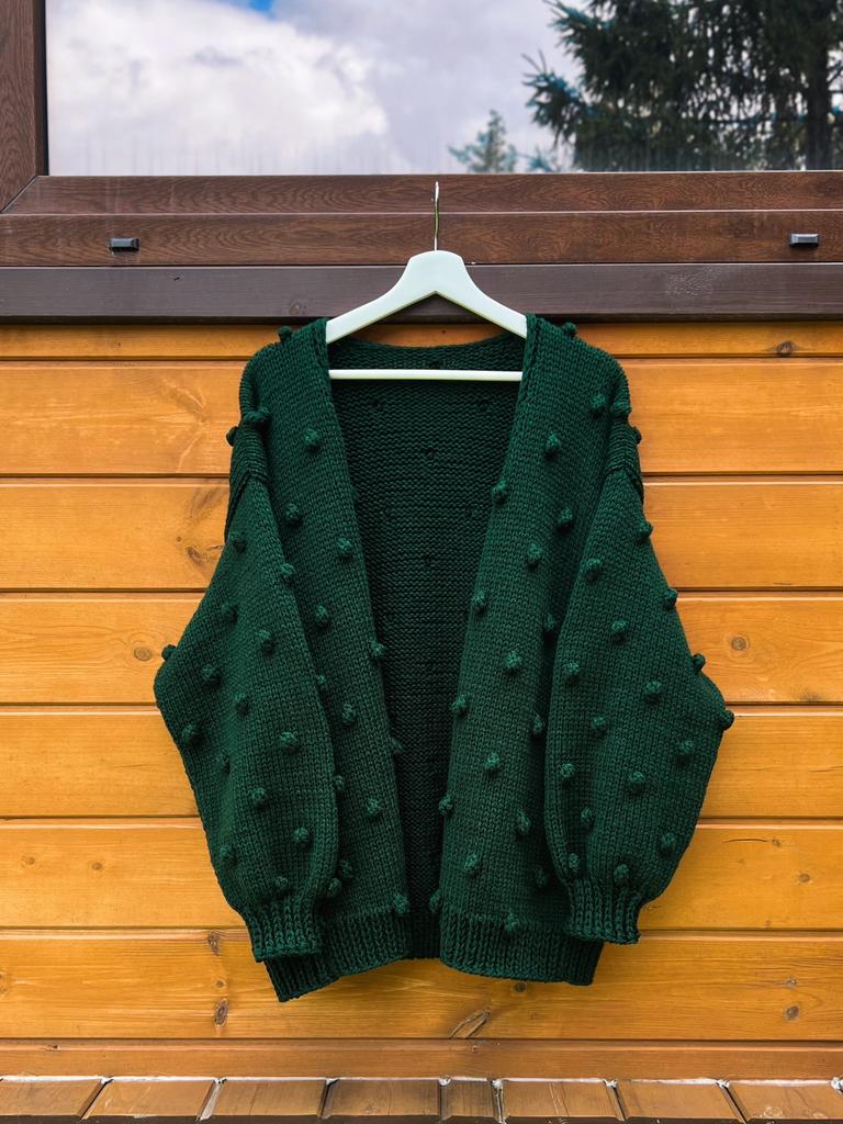 Шишечки, цвет изумрудный