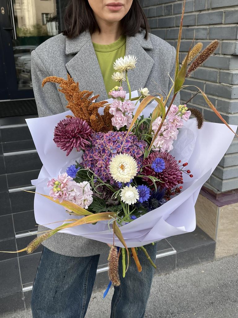 Букет в лиловых оттенках