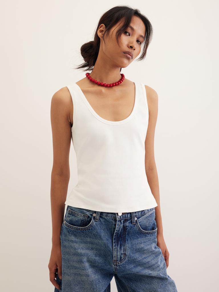 Майка в рубчик