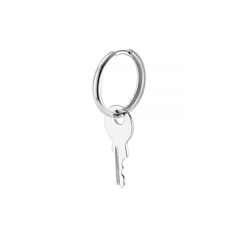 серьга Hoop S + key