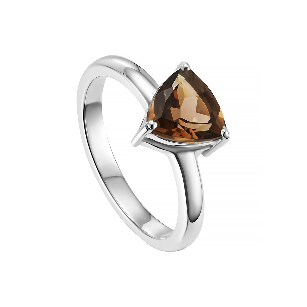 кольцо Smoky Topaz Trillion Cut Small | Smoky