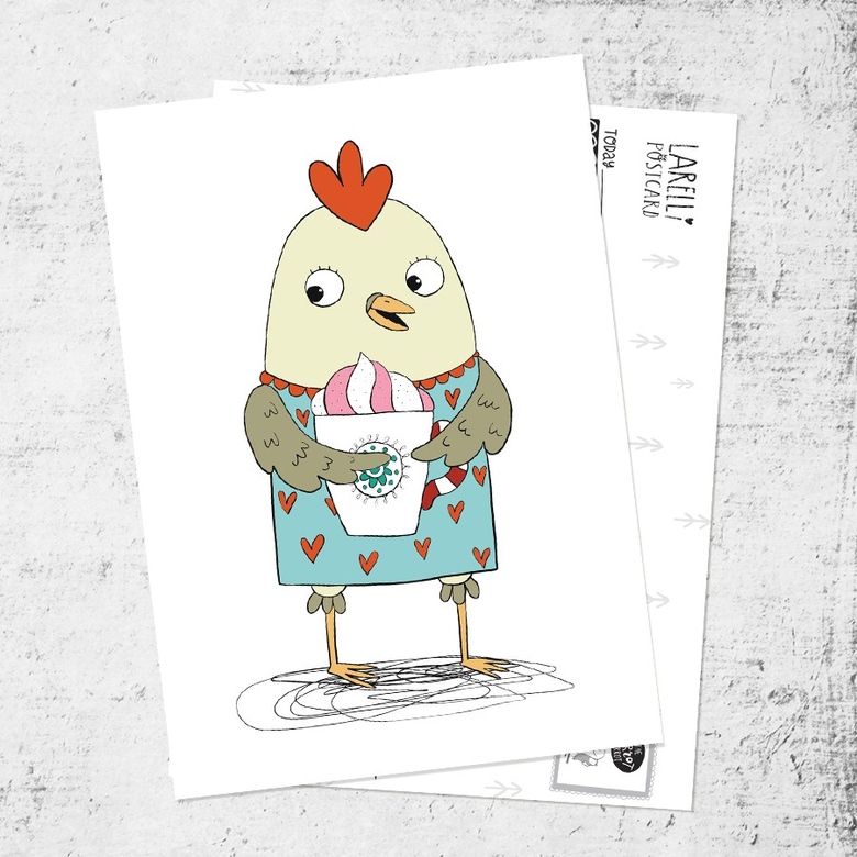 Почтовая открытка «Коkokoffee»