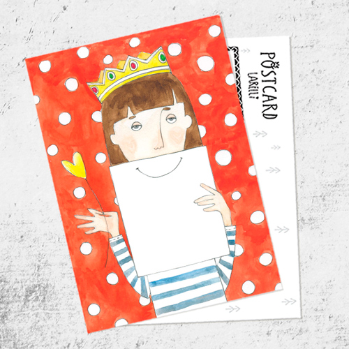 Почтовая открытка «Улыбнись!»