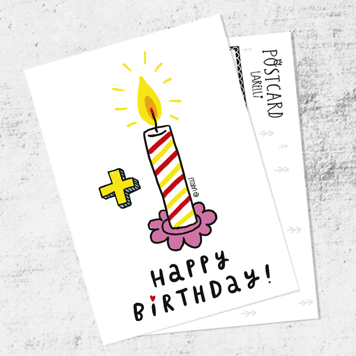 Почтовая открытка «Опять с ДР!»