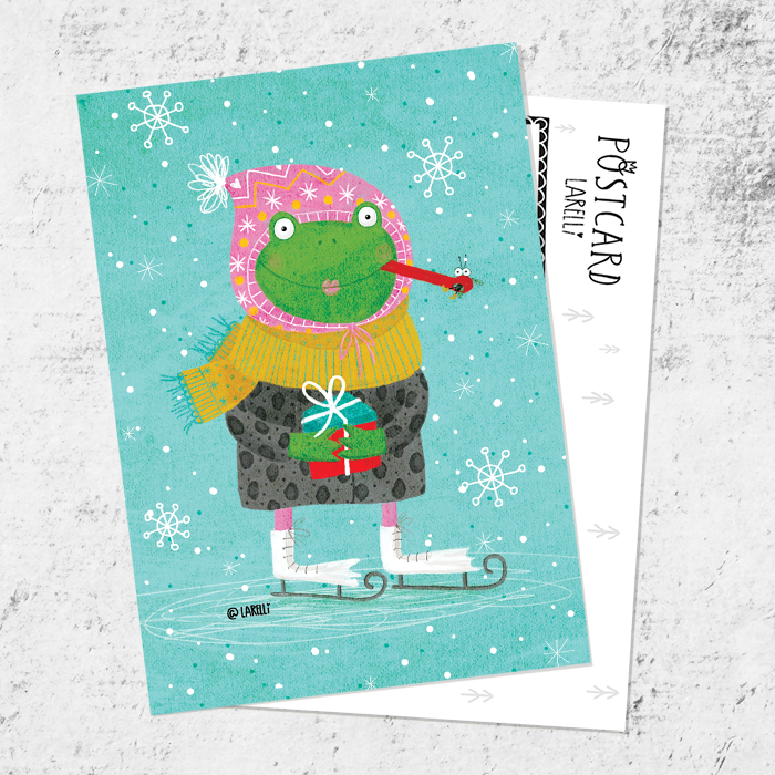 Почтовая открытка «Ква!»