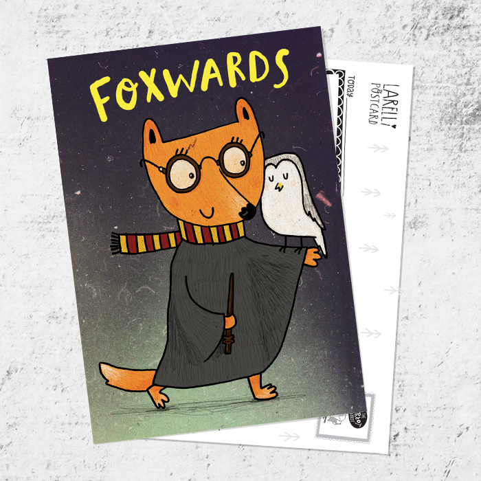 Почтовая открытка «Foxwards»