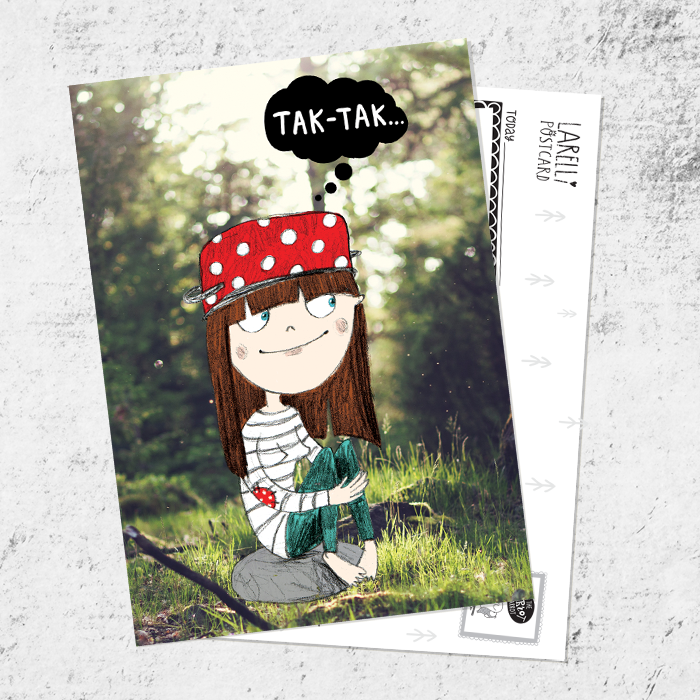 Почтовая открытка «Так-так...»