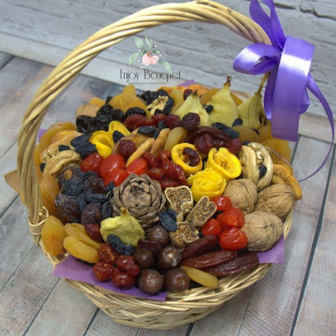 Корзина с сухофруктами "Калейдоскоп", 1,3 кг
