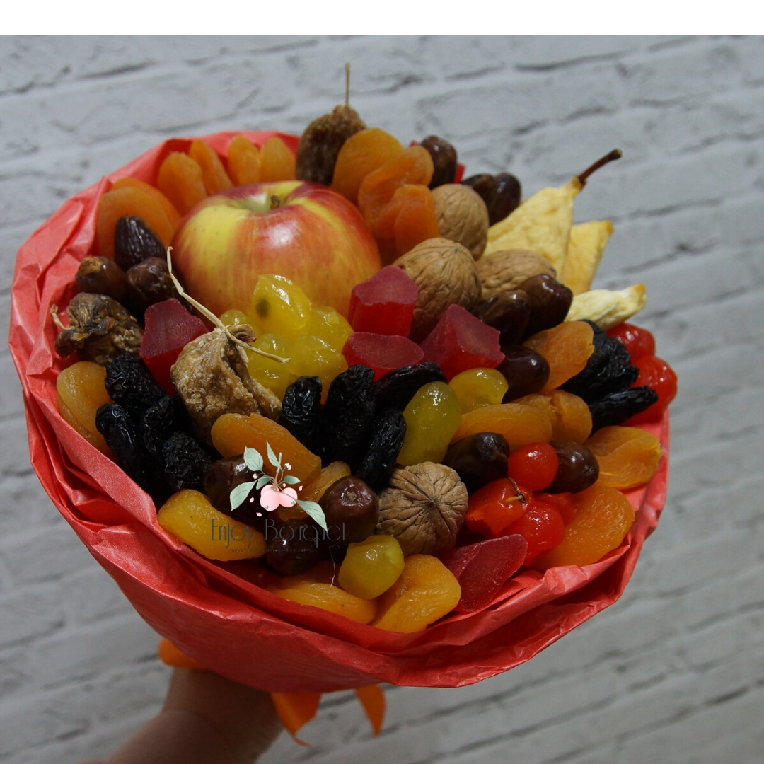 Букет из сухофруктов "Лучик", 25 см