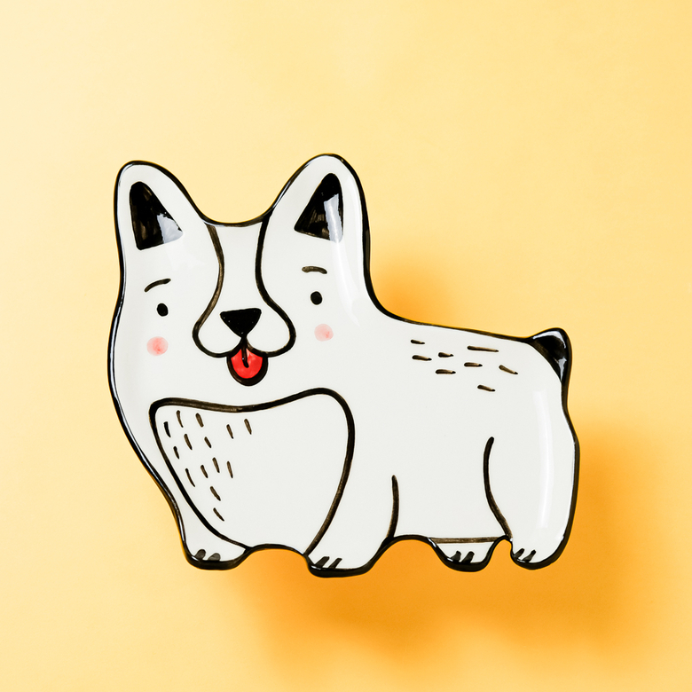 Тарелка ВЕСЁЛЫЙ КОРГИ