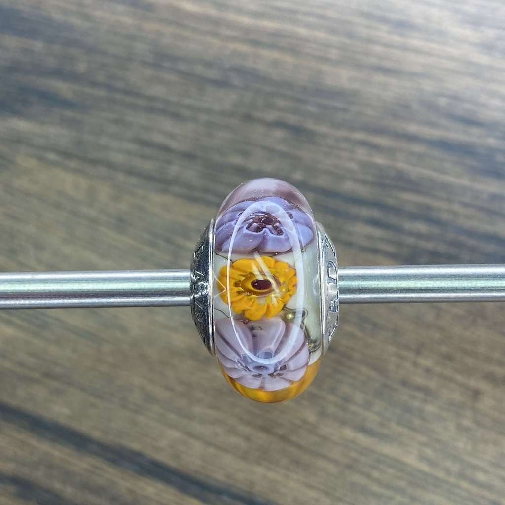 Sat AQUARIUM 16 purple / orange flowers