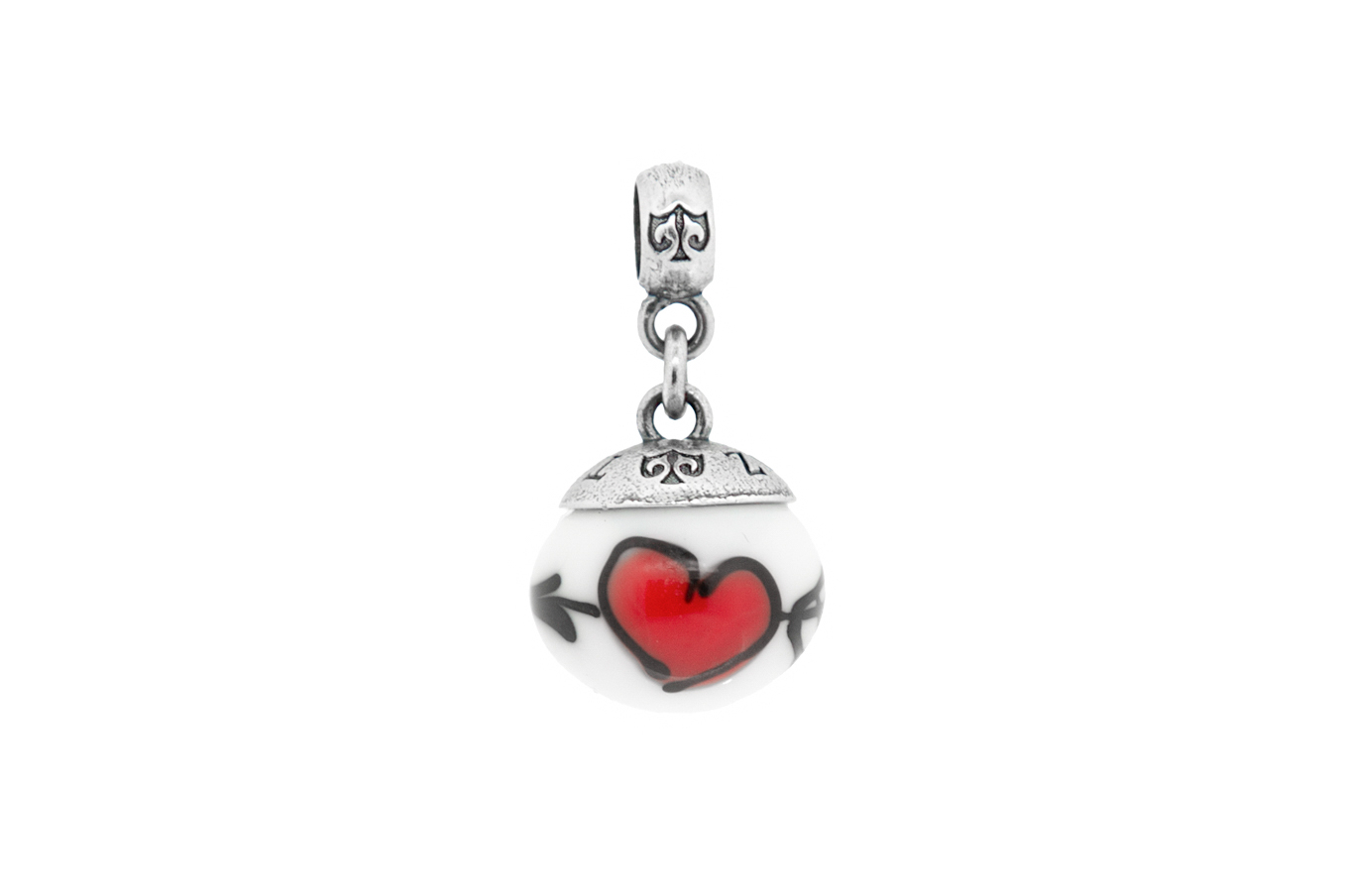 Red Cupid dangle